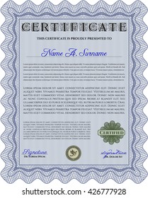 certificate template eps10 jpg of achievement diploma vector illustration design completion