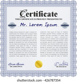 certificate template eps10 jpg of achievement diploma vector illustration design completion