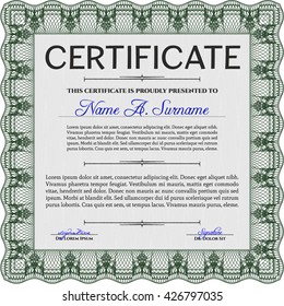 certificate template eps10 jpg of achievement diploma vector illustration design completion