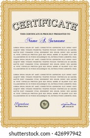 certificate template eps10 jpg of achievement diploma vector illustration design completion