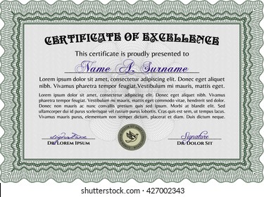 certificate template eps10 jpg of achievement diploma vector illustration design completion
