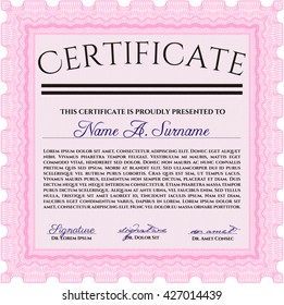 certificate template eps10 jpg of achievement diploma vector illustration design completion