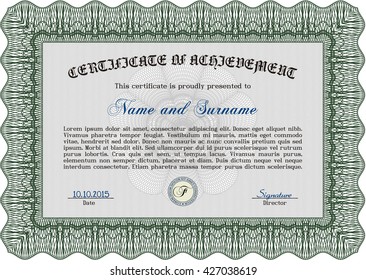 certificate template eps10 jpg of achievement diploma vector illustration design completion