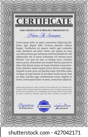 certificate template eps10 jpg of achievement diploma vector illustration design completion