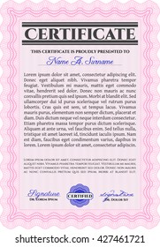 certificate template eps10 jpg of achievement diploma vector illustration design completion