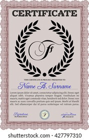 certificate template eps10 jpg of achievement diploma vector illustration design completion