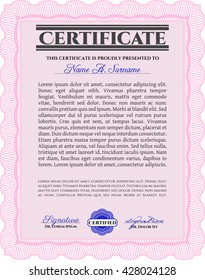 certificate template eps10 jpg of achievement diploma vector illustration design completion