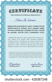 certificate template eps10 jpg of achievement diploma vector illustration design completion