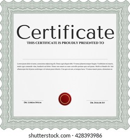 certificate template eps10 jpg of achievement diploma vector illustration design completion