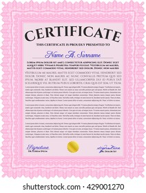 certificate template eps10 jpg of achievement diploma vector illustration design completion