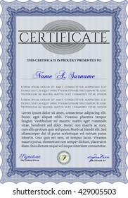 certificate template eps10 jpg of achievement diploma vector illustration design completion