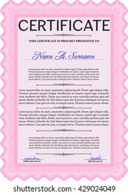 certificate template eps10 jpg of achievement diploma vector illustration design completion