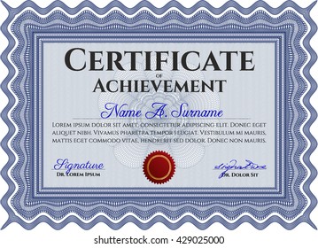 certificate template eps10 jpg of achievement diploma vector illustration design completion