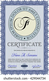 certificate template eps10 jpg of achievement diploma vector illustration design completion