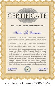 certificate template eps10 jpg of achievement diploma vector illustration design completion