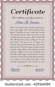 certificate template eps10 jpg of achievement diploma vector illustration design completion