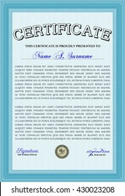certificate template eps10 jpg of achievement diploma vector illustration design completion