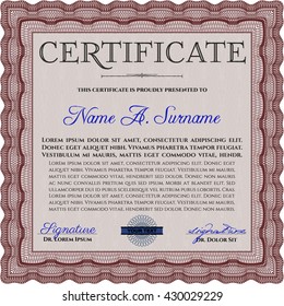 certificate template eps10 jpg of achievement diploma vector illustration design completion