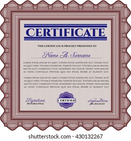 certificate template eps10 jpg of achievement diploma vector illustration design completion