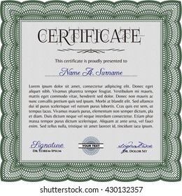 certificate template eps10 jpg of achievement diploma vector illustration design completion