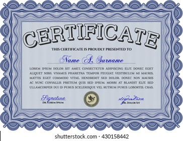 certificate template eps10 jpg of achievement diploma vector illustration design completion