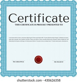 certificate template eps10 jpg of achievement diploma vector illustration design completion