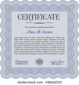 certificate template eps10 jpg of achievement diploma vector illustration design completion