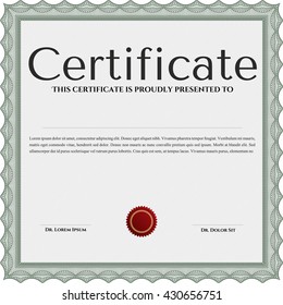 certificate template eps10 jpg of achievement diploma vector illustration design completion