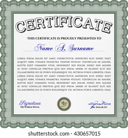 certificate template eps10 jpg of achievement diploma vector illustration design completion