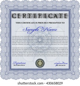 certificate template eps10 jpg of achievement diploma vector illustration design completion