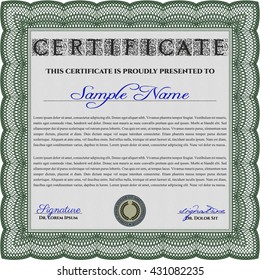 certificate template eps10 jpg of achievement diploma vector illustration design completion