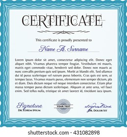 certificate template eps10 jpg of achievement diploma vector illustration design completion