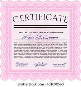 certificate template eps10 jpg of achievement diploma vector illustration design completion