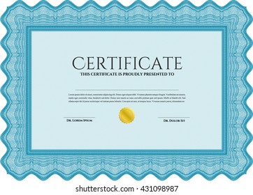 certificate template eps10 jpg of achievement diploma vector illustration design completion