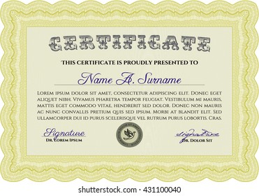 certificate template eps10 jpg of achievement diploma vector illustration design completion