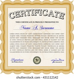 certificate template eps10 jpg of achievement diploma vector illustration design completion