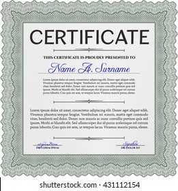 certificate template eps10 jpg of achievement diploma vector illustration design completion