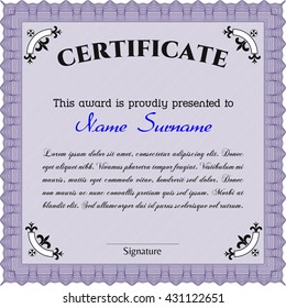 certificate template eps10 jpg of achievement diploma vector illustration design completion