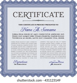 certificate template eps10 jpg of achievement diploma vector illustration design completion