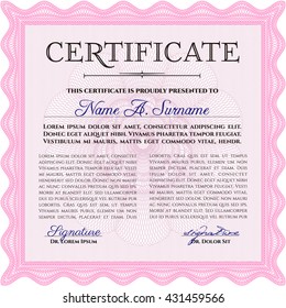 certificate template eps10 jpg of achievement diploma vector illustration design completion