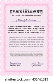 certificate template eps10 jpg of achievement diploma vector illustration design completion