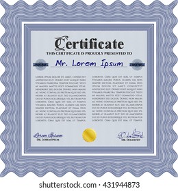 certificate template eps10 jpg of achievement diploma vector illustration design completion