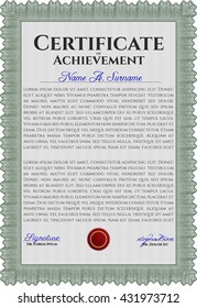 certificate template eps10 jpg of achievement diploma vector illustration design completion