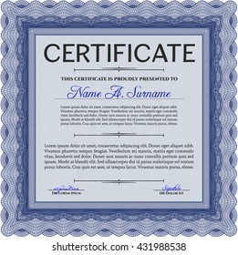 certificate template eps10 jpg of achievement diploma vector illustration design completion