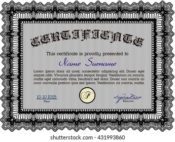 certificate template eps10 jpg of achievement diploma vector illustration design completion