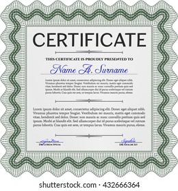 certificate template eps10 jpg of achievement diploma vector illustration design completion