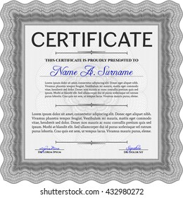 certificate template eps10 jpg of achievement diploma vector illustration design completion