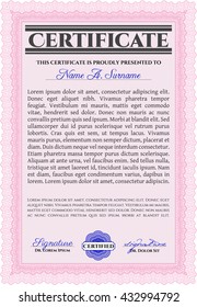 certificate template eps10 jpg of achievement diploma vector illustration design completion