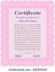 certificate template eps10 jpg of achievement diploma vector illustration design completion