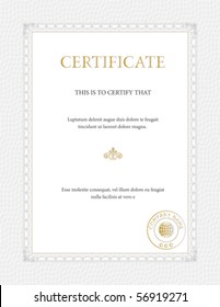 Certificate template - general purpose